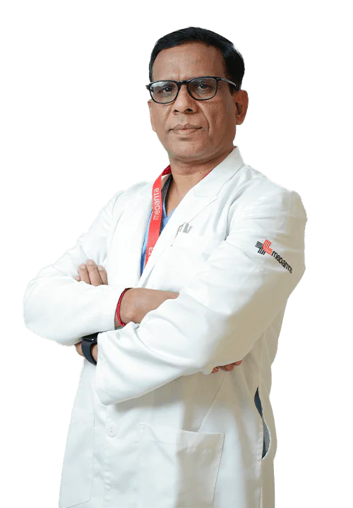 Dr. Hari Prasad Yadav in a White Coat