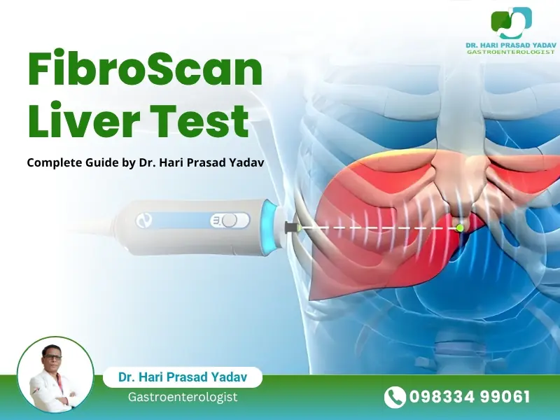 FibroScan liver test procedure performed by Dr. Hari Prasad Yadav in Indore for liver health assessment